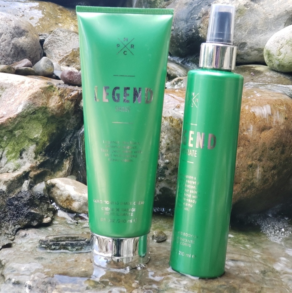 Shaving Cream & Moisturizing Body Oil (both)